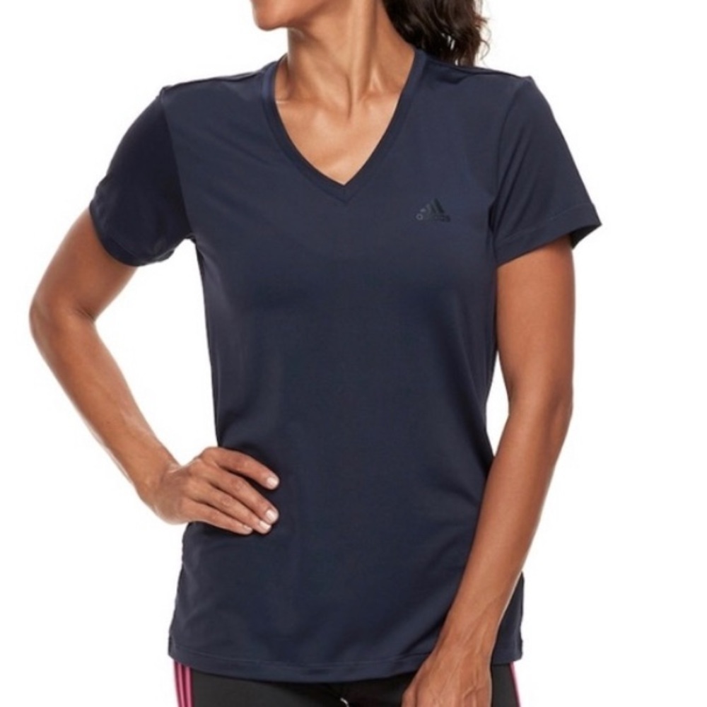 Adidas tech tee XS women’s EUC black‎